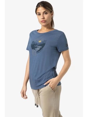 Zdjęcie produktu super.natural Koszulka "Waterfall" w kolorze niebieskim rozmiar: XS
