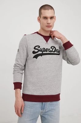 Zdjęcie produktu Superdry bluza męska kolor szary z aplikacją