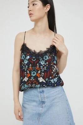 Zdjęcie produktu Superdry bluzka damska kolor czarny w kwiaty