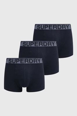 Zdjęcie produktu Superdry bokserki 3-pack męskie kolor granatowy
