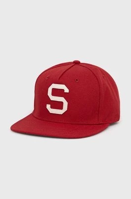 Zdjęcie produktu Superdry czapka kolor czerwony z aplikacją