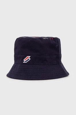 Zdjęcie produktu Superdry kapelusz dwustronny kolor granatowy