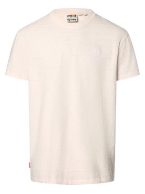 Zdjęcie produktu Superdry Koszulka męska Mężczyźni Bawełna beżowy jednolity,