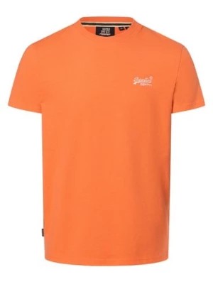 Zdjęcie produktu Superdry Koszulka męska Mężczyźni Bawełna pomarańczowy jednolity,