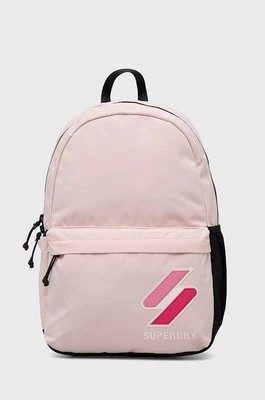 Zdjęcie produktu Superdry Plecak męski kolor różowy duży z aplikacją