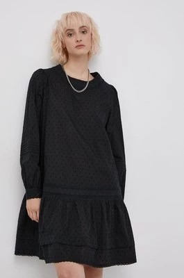 Zdjęcie produktu Superdry Sukienka bawełniana kolor czarny mini rozkloszowana