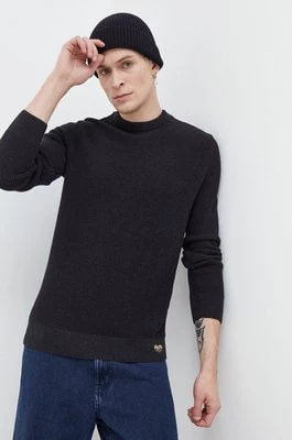 Zdjęcie produktu Superdry sweter bawełniany kolor czarny