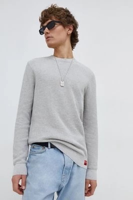 Zdjęcie produktu Superdry sweter bawełniany kolor szary lekki