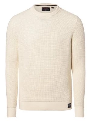 Zdjęcie produktu Superdry Sweter męski Mężczyźni Bawełna biały jednolity,