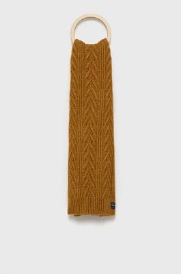 Zdjęcie produktu Superdry Szalik z domieszką wełny kolor brązowy melanżowy