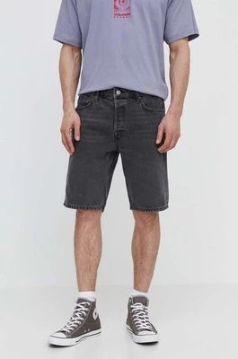 Zdjęcie produktu Superdry szorty jeansowe męskie kolor szary