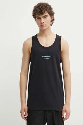 Zdjęcie produktu Superdry t-shirt bawełniany męski kolor czarny