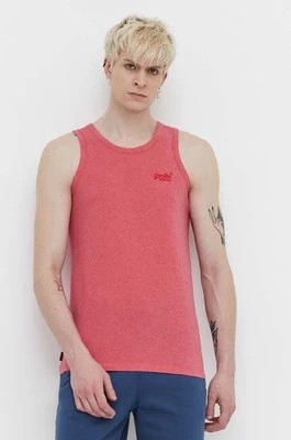 Zdjęcie produktu Superdry t-shirt bawełniany męski kolor różowy