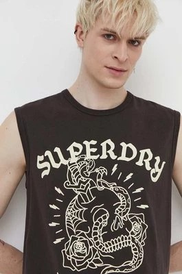 Zdjęcie produktu Superdry t-shirt bawełniany męski kolor szary