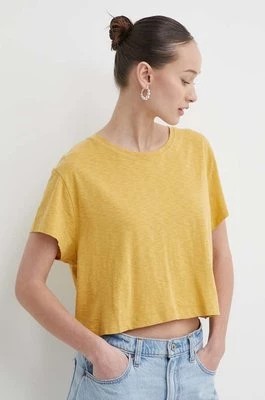 Zdjęcie produktu Superdry t-shirt damski kolor żółty