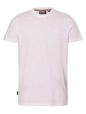 Zdjęcie produktu Superdry T-shirt męski Mężczyźni Bawełna biały jednolity,