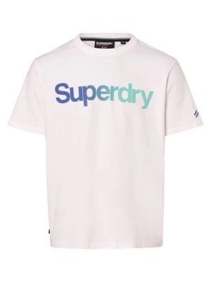 Zdjęcie produktu Superdry T-shirt męski Mężczyźni Bawełna biały nadruk,