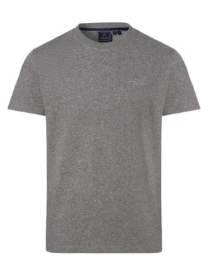 Zdjęcie produktu Superdry T-shirt męski Mężczyźni Bawełna szary marmurkowy,