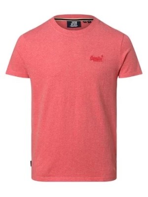 Zdjęcie produktu Superdry T-shirt męski Mężczyźni Bawełna wyrazisty róż marmurkowy,