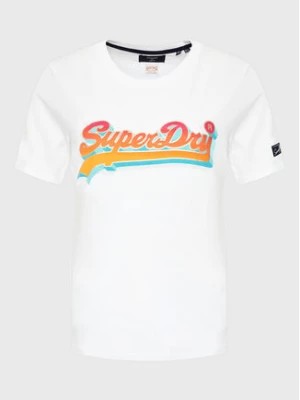 Zdjęcie produktu Superdry T-Shirt Vintage Vl Seasonal W1010790A Biały Regular Fit