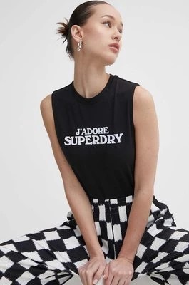 Zdjęcie produktu Superdry top damski kolor czarny