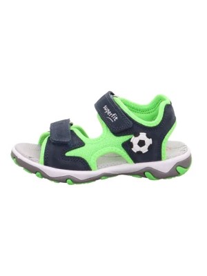 Zdjęcie produktu superfit Skórzane sandały "Mike 3.0" w kolorze granatowo-zielonym rozmiar: 31