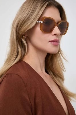 Zdjęcie produktu Swarovski okulary przeciwsłoneczne 5679528 MESMERA damskie kolor beżowy