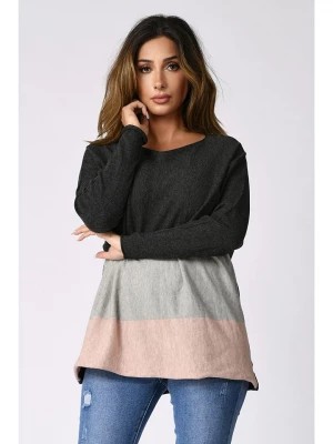 Zdjęcie produktu Plus Size Company Sweter "Buenos-Aires" w kolorze antracytowym rozmiar: 48/50