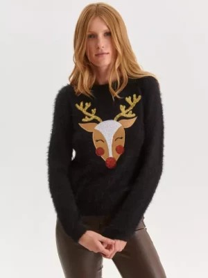 Zdjęcie produktu Sweter damski z motywem świątecznym TOP SECRET