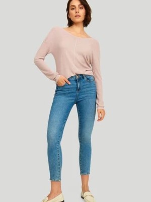 Zdjęcie produktu Sweter damski z połyskującą nitką - różowy Greenpoint