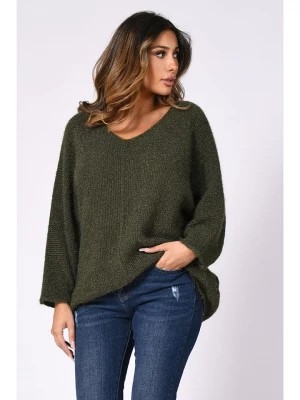 Zdjęcie produktu Plus Size Company Sweter "Kenny" w kolorze khaki rozmiar: 36/38