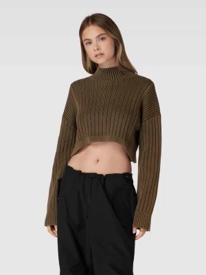 Zdjęcie produktu Sweter krótki z dzianiny z fakturowanym wzorem Calvin Klein Jeans