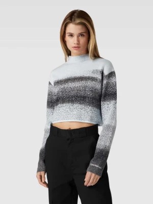 Zdjęcie produktu Sweter krótki z dzianiny ze wzorem na całej powierzchni model ‘SPRAY’ Calvin Klein Jeans