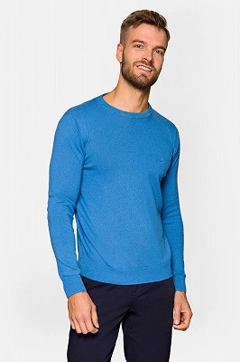 Zdjęcie produktu Sweter Niebieski Bawełniany Keegan Lancerto