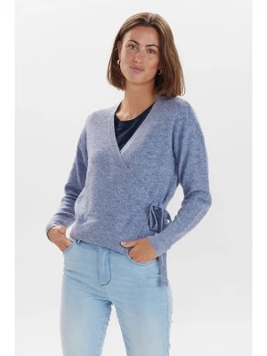 Zdjęcie produktu NÜMPH Sweter "Nualbera" w kolorze błękitnym rozmiar: L