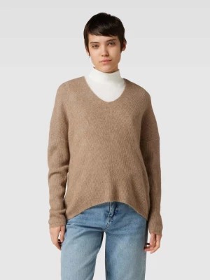Zdjęcie produktu Sweter o kroju oversized z dzianiny z mieszanki wełny z alpaki model ‘THORA’ MOS MOSH