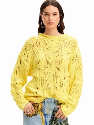 Zdjęcie produktu Sweter oversize w ażurowy wzór Desigual