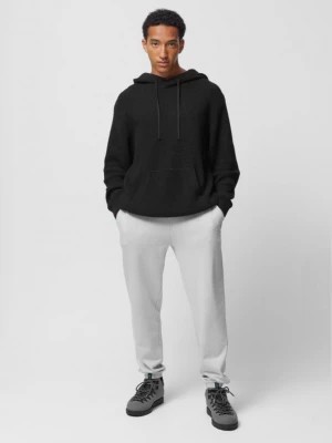 Zdjęcie produktu Sweter oversize z kapturem męski - czarny OUTHORN