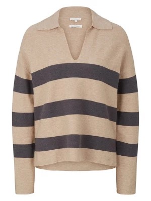 Zdjęcie produktu Tom Tailor Sweter w kolorze beżowo-brązowym rozmiar: L