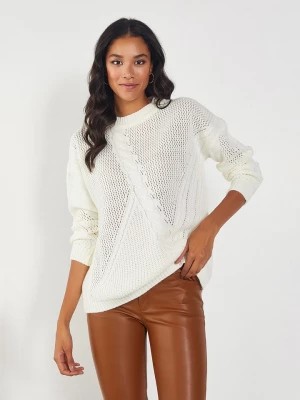 Zdjęcie produktu Milan Kiss Sweter w kolorze kremowym rozmiar: S