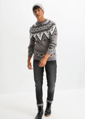 Zdjęcie produktu Sweter w norweski wzór bonprix