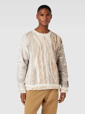 Zdjęcie produktu Sweter we wzory na całej powierzchni carlo colucci