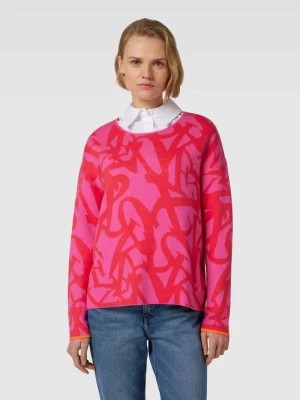 Zdjęcie produktu Sweter z dzianiny model ‘Asia’ w kolorze różowym Lieblingsstück
