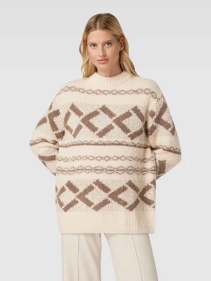 Zdjęcie produktu Sweter z dzianiny o kroju oversized z graficznym wzorem JAKE*S STUDIO WOMAN
