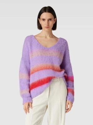 Zdjęcie produktu Sweter z dzianiny o kroju oversized z mieszanki wełny ze wzorem w paski miss goodlife