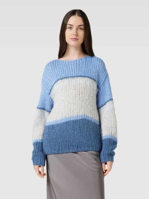 Zdjęcie produktu Sweter z dzianiny w stylu Colour Blocking Oui