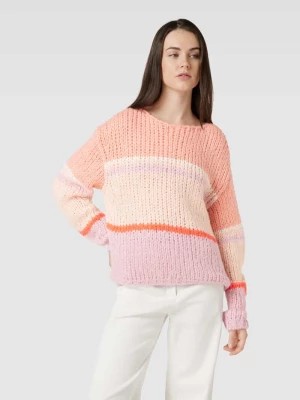 Zdjęcie produktu Sweter z dzianiny w stylu Colour Blocking Oui