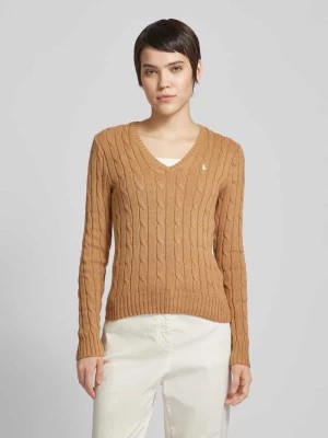 Zdjęcie produktu Sweter z dzianiny z detalem z logo model ‘KIMBERLY’ Polo Ralph Lauren