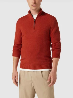 Zdjęcie produktu Sweter z dzianiny z krótkim zamkiem błyskawicznym model ‘Ciluca’ CINQUE