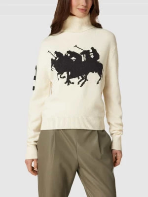 Zdjęcie produktu Sweter z dzianiny z nadrukiem z logo model ‘STMPD’ Polo Ralph Lauren